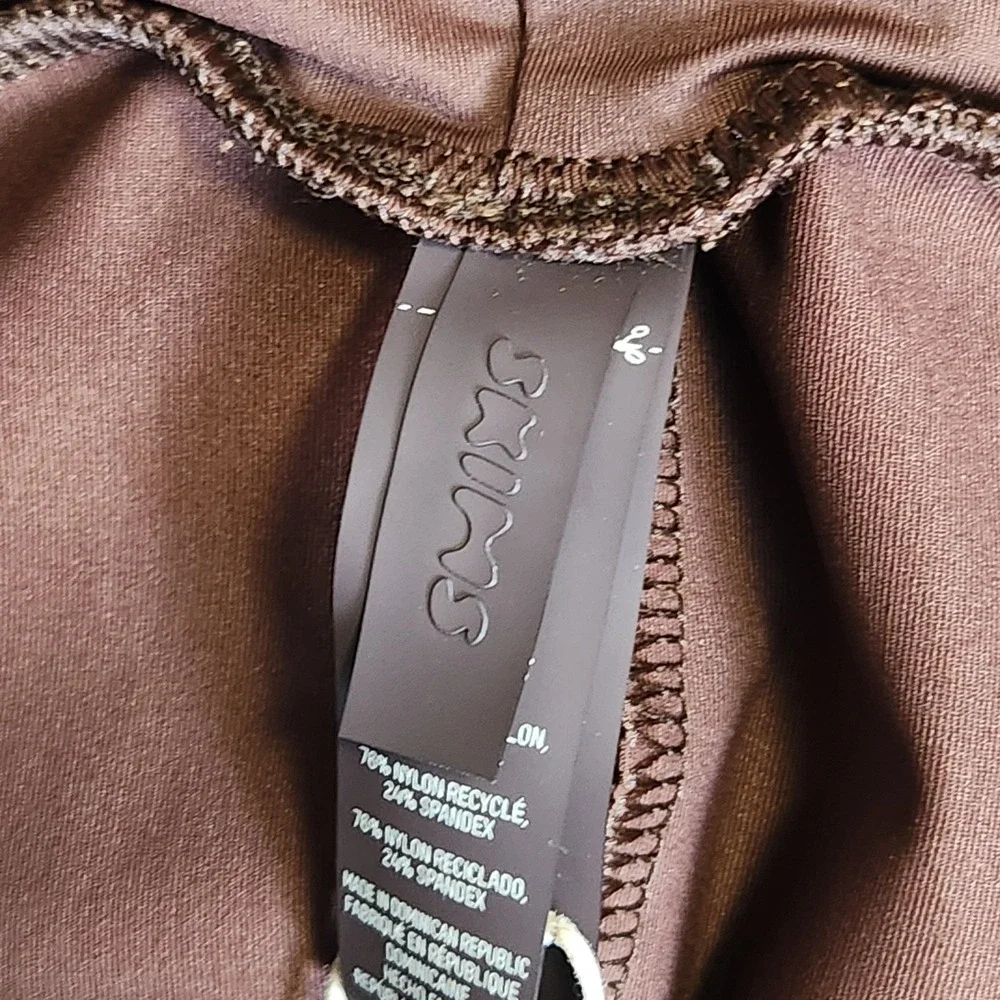 Skims Recycled Swim Sarong Skirt Cocoa Brown XS Coverup SW-SKT-0016
